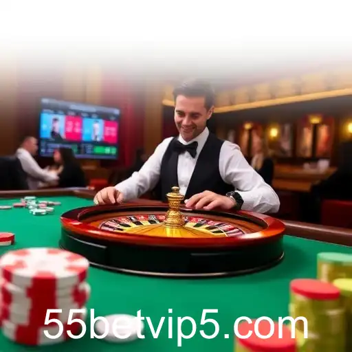 Explorando a Categoria 'Live Casino' no 55bet VIP